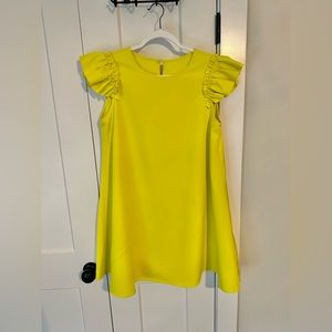 Yellow Ruffle Sleeveless Sundress